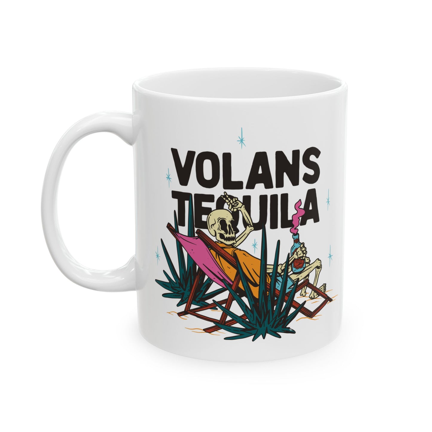 Vollans Tequila Calavera Ceramic Mug
