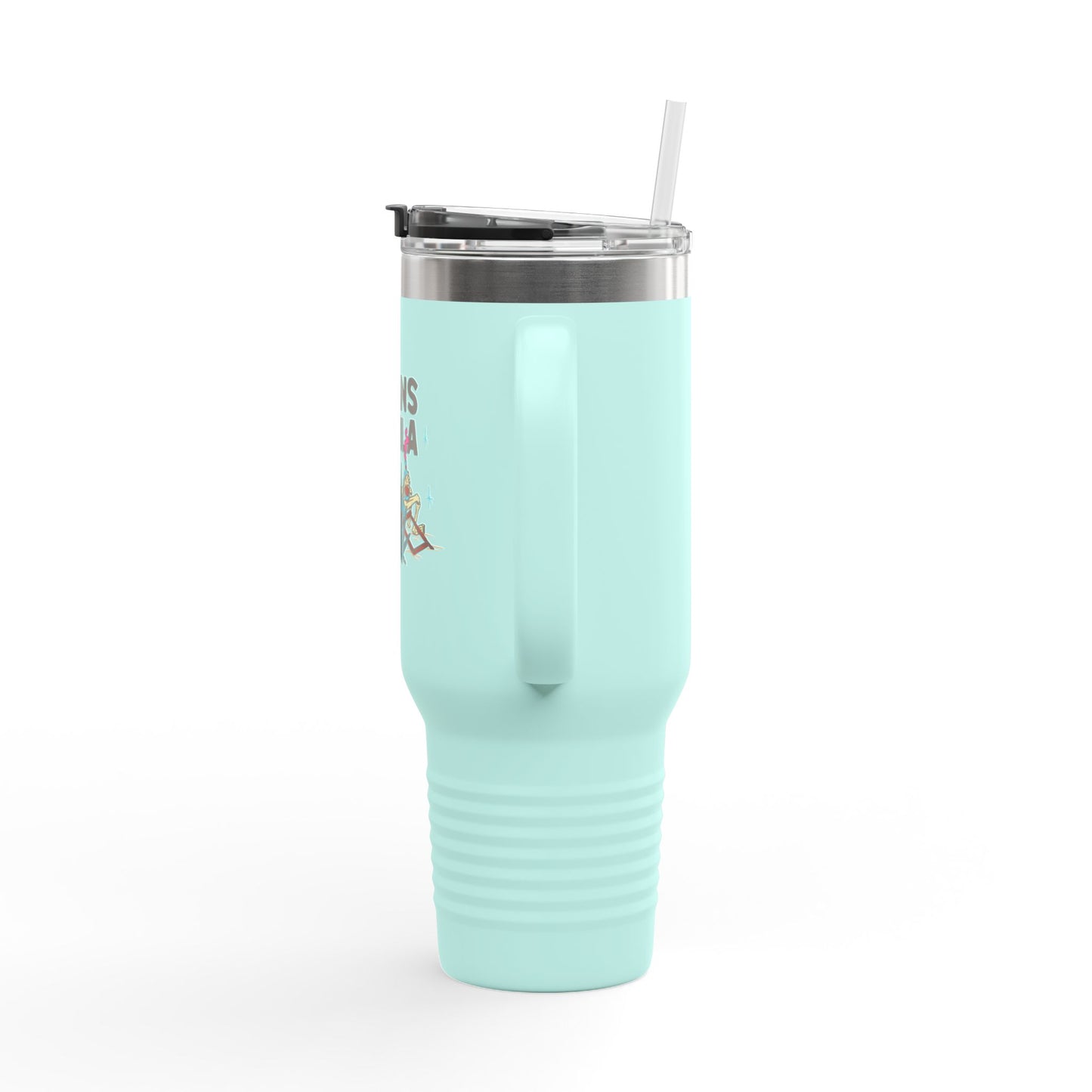 Insulated Travel Mug - Volans Tequila Design, 40oz Adventure Companion