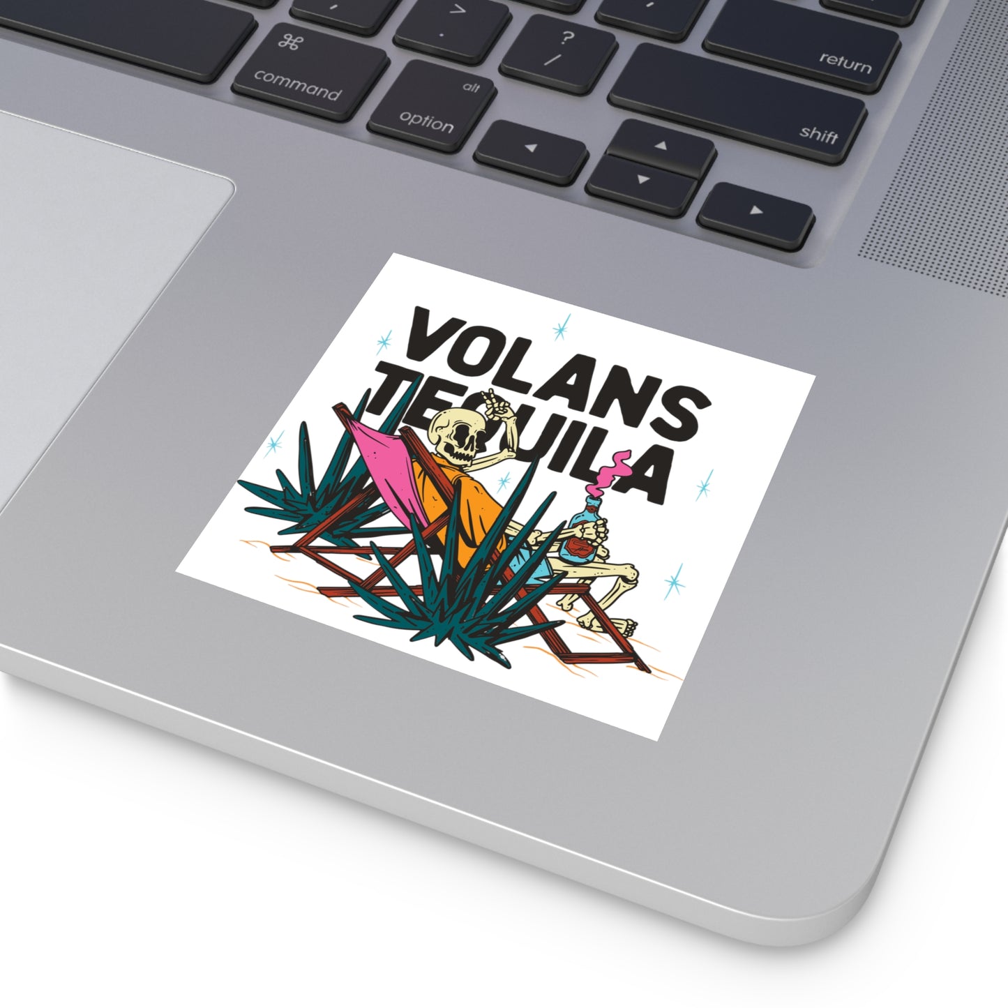 Vinyl Sticker - "Volans Tequila" Skeleton Beach Vibes