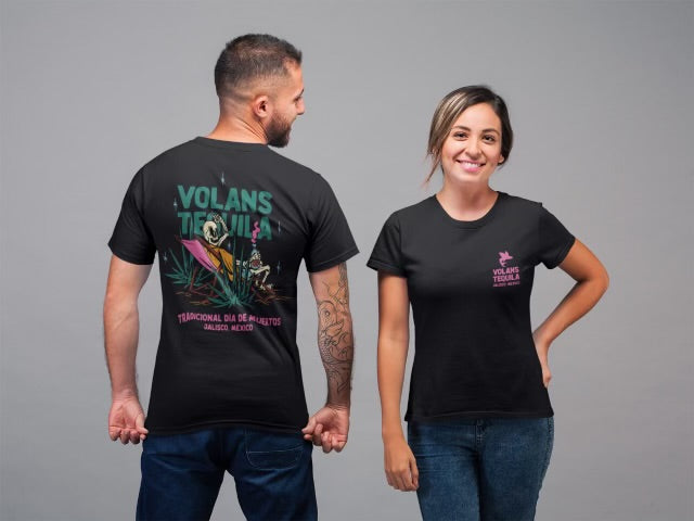 Volans Tequila Dia De Muertos Short Sleeve Tee